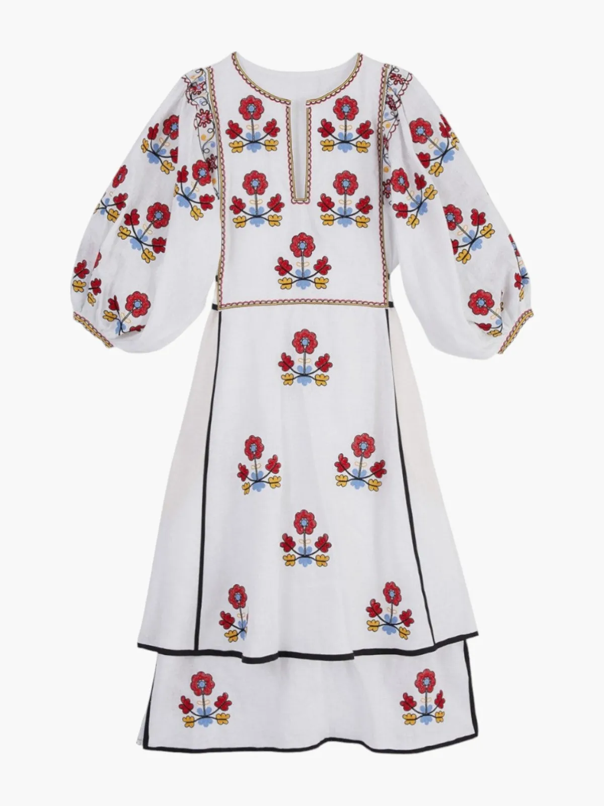 Larkin Lane Iryna Embroidered Ukrainian Dress