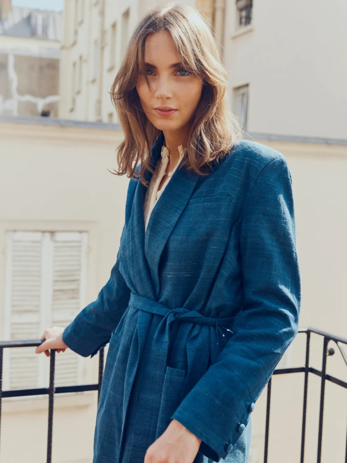 EDDY Blazer With Waist Tie