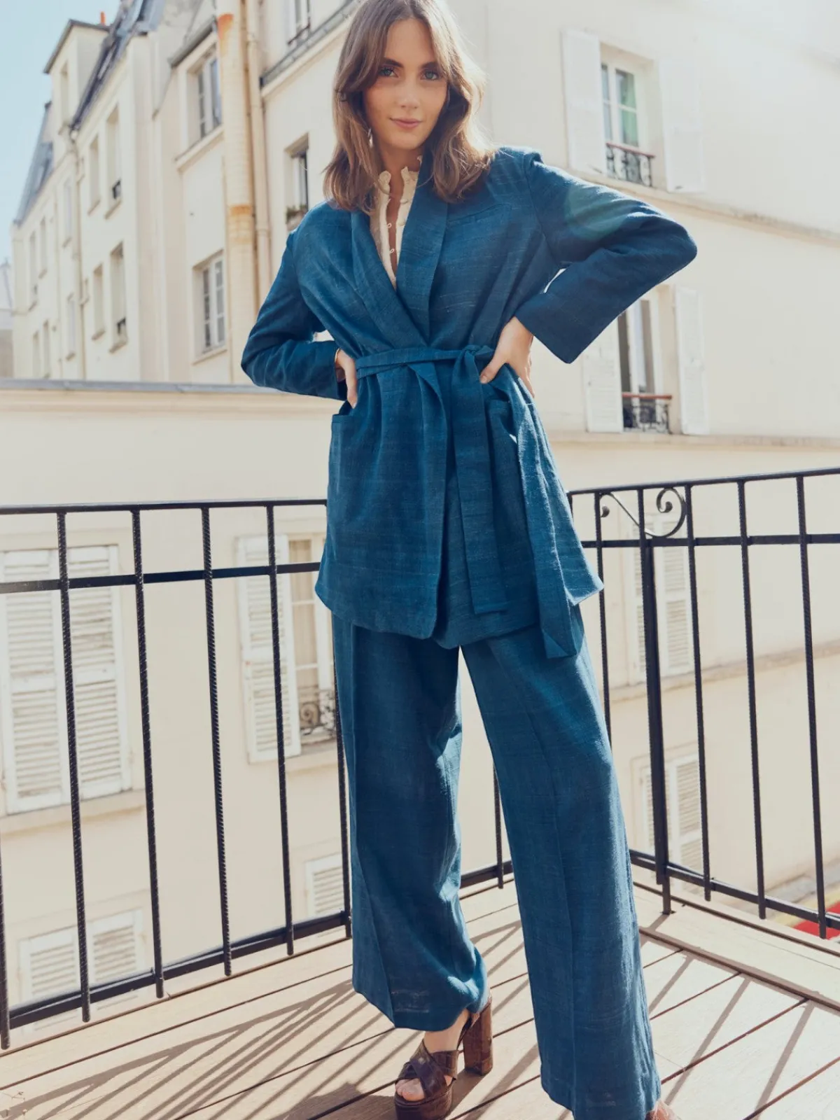 EDDY Blazer With Waist Tie