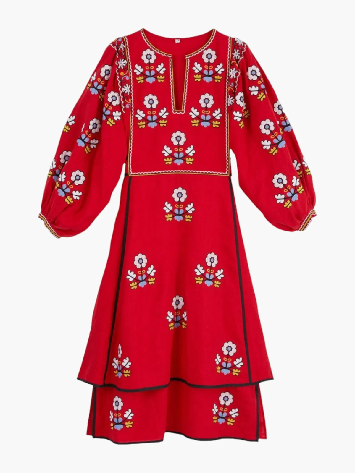 Larkin Lane Iryna Embroidered Ukrainian Dress