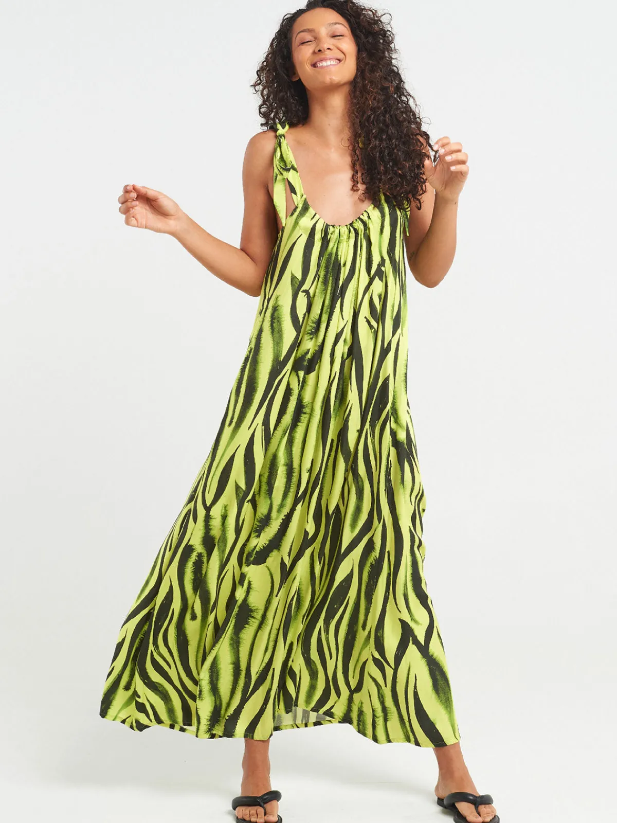 Sigal Long Open Back Dress