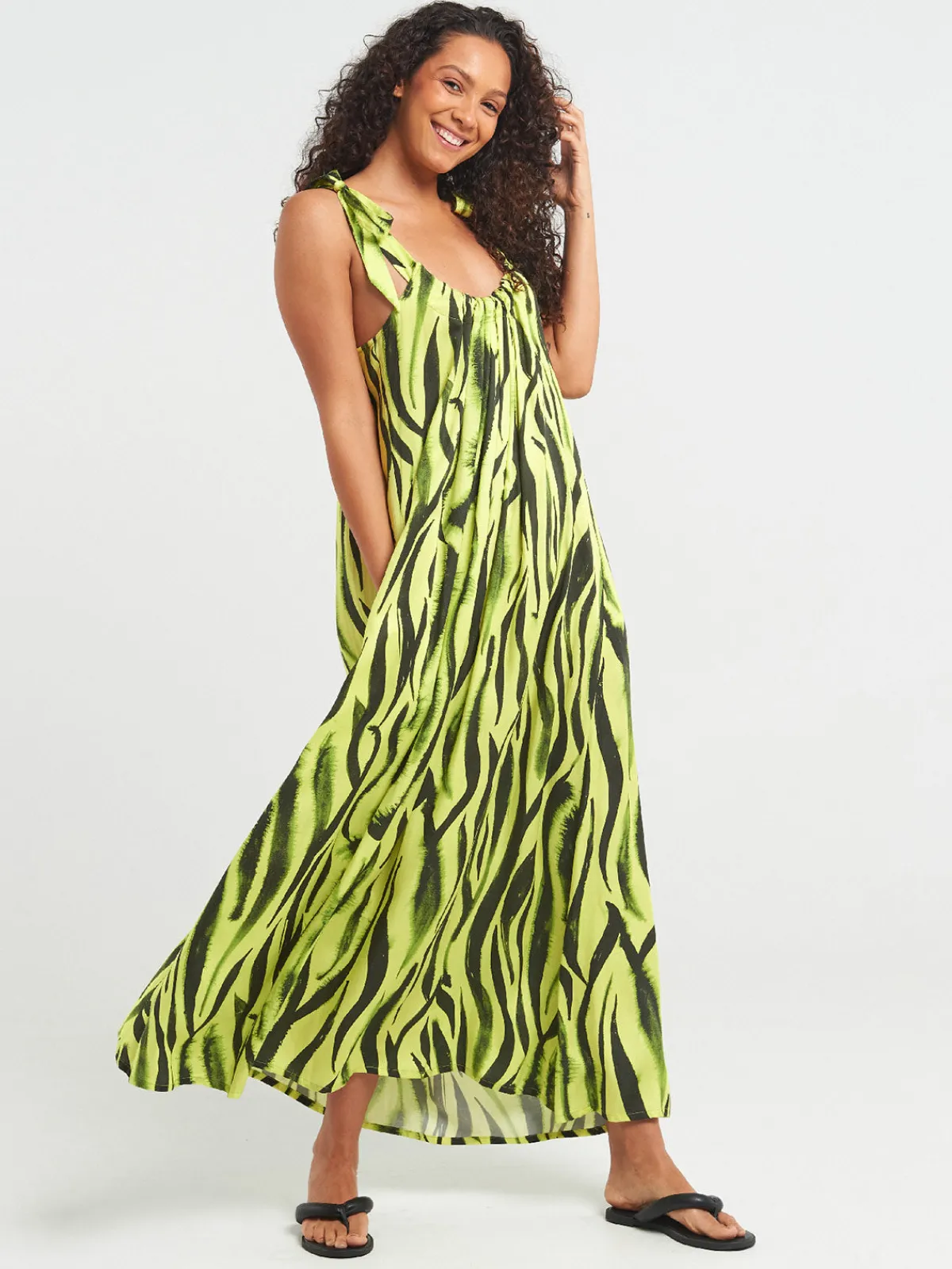 Sigal Long Open Back Dress