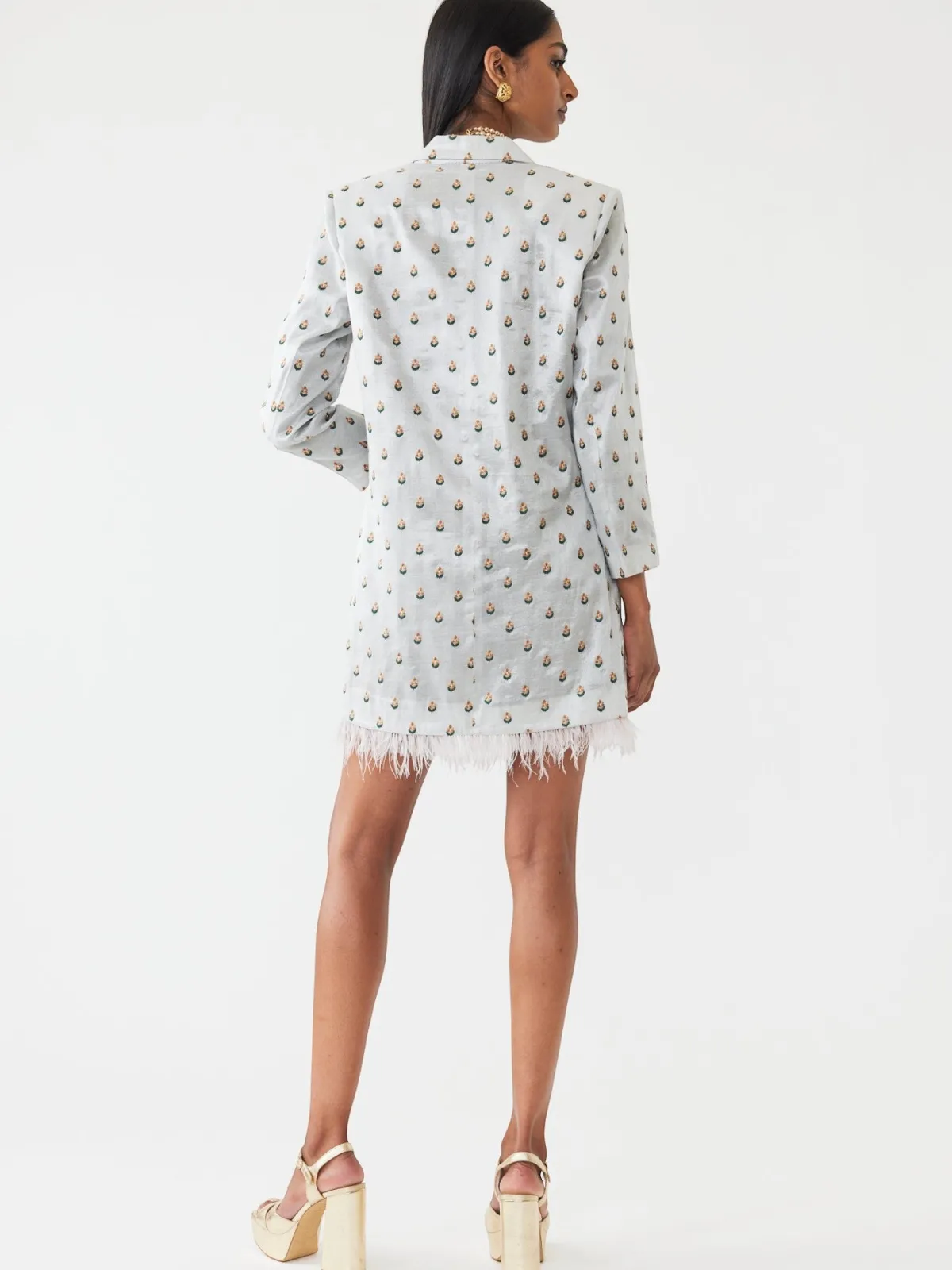 EDDY Alex Embroidered Blazer Dress