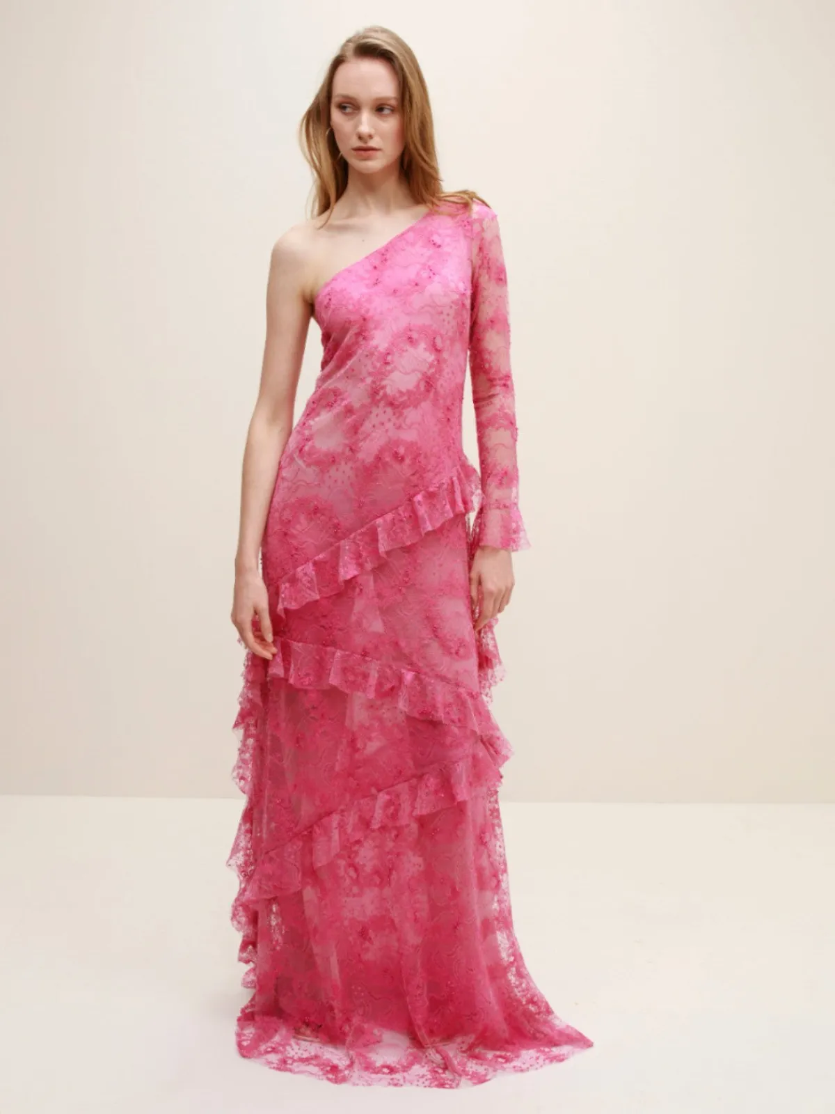 Francesca Miranda Cascade Lace Dress