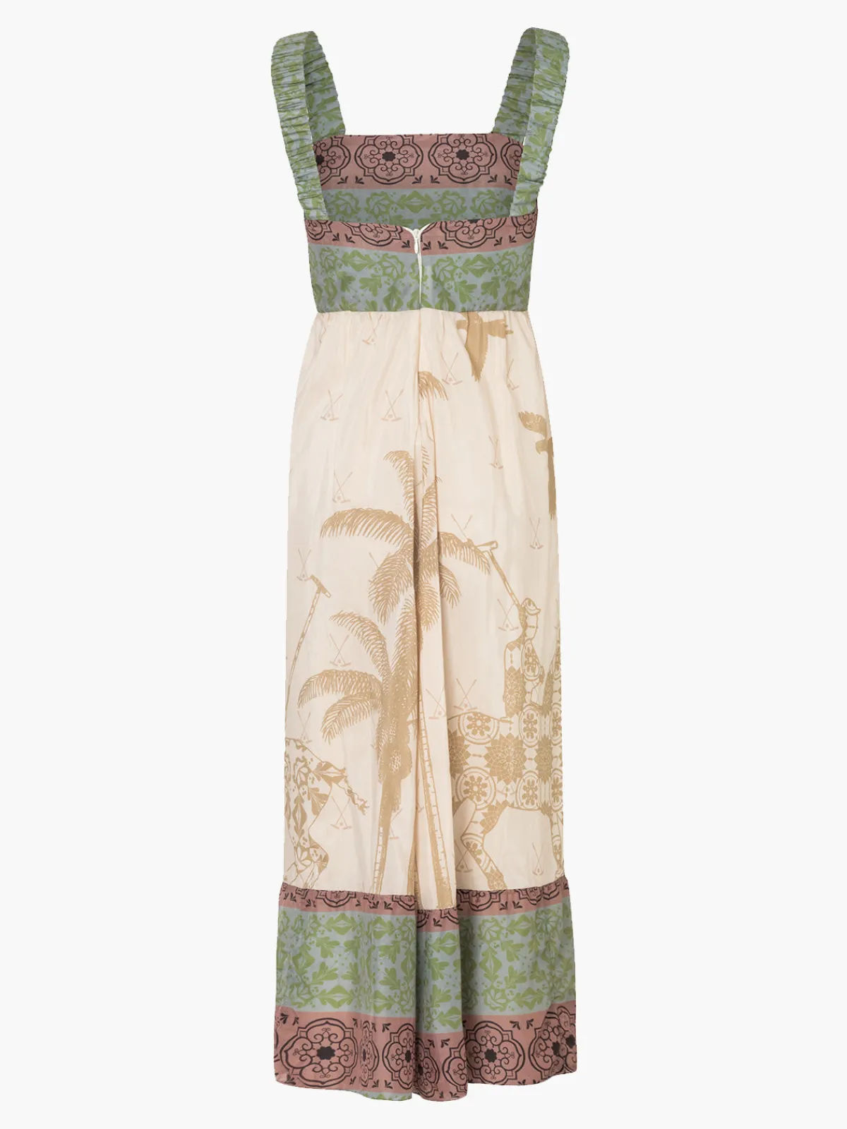 Juan de Dios Sol de Occidente Cotton-Silk Midi Dress