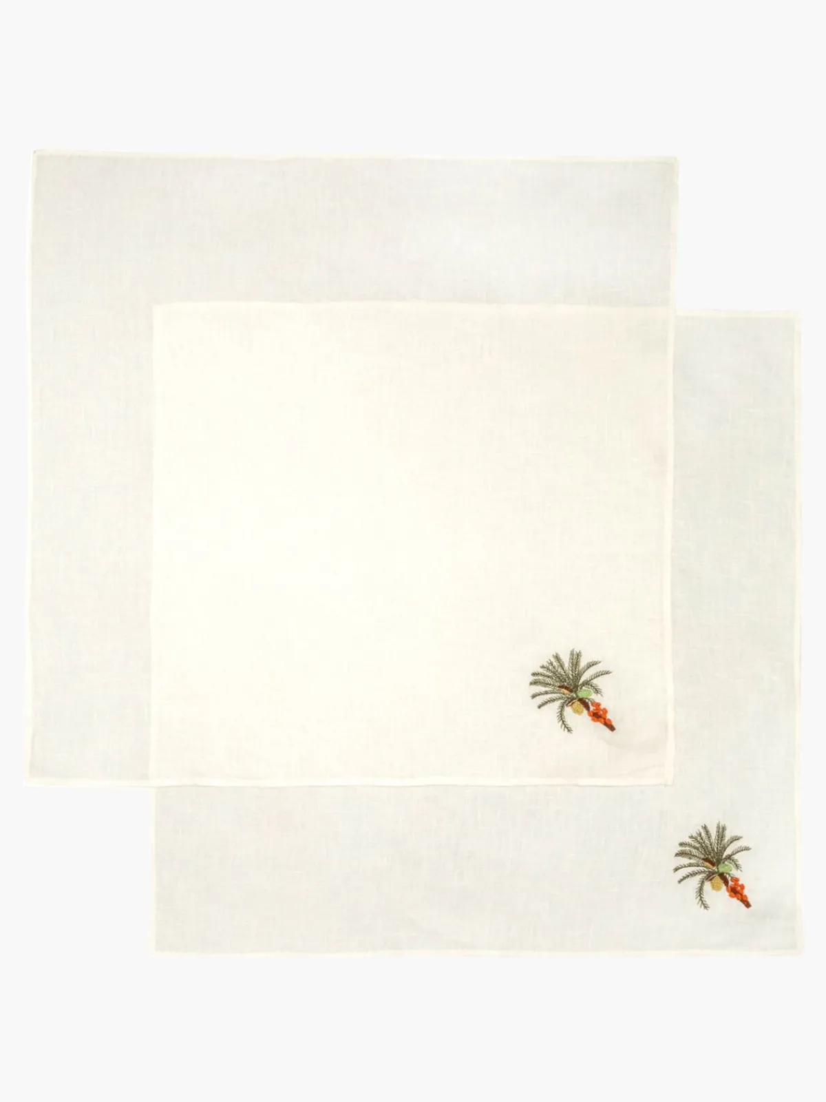 Juan De Dios Embroidered Linen Napkins