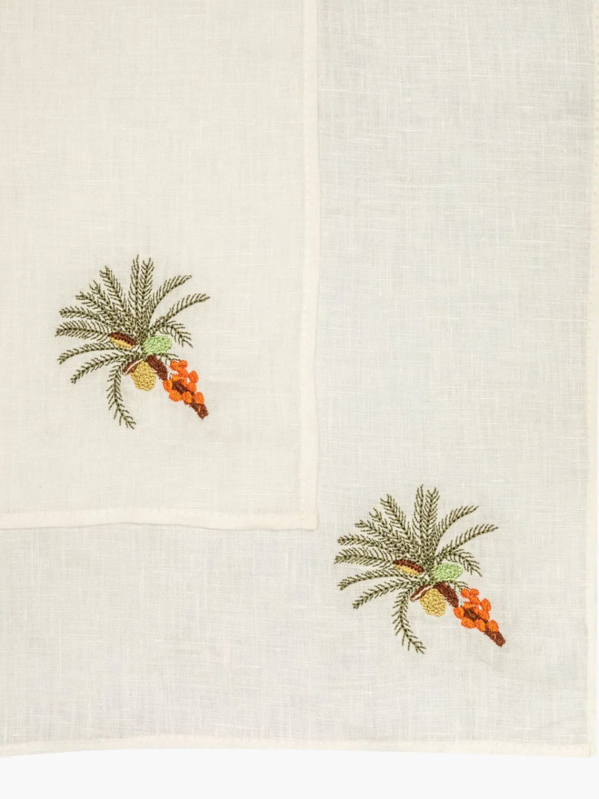 Juan De Dios Embroidered Linen Napkins
