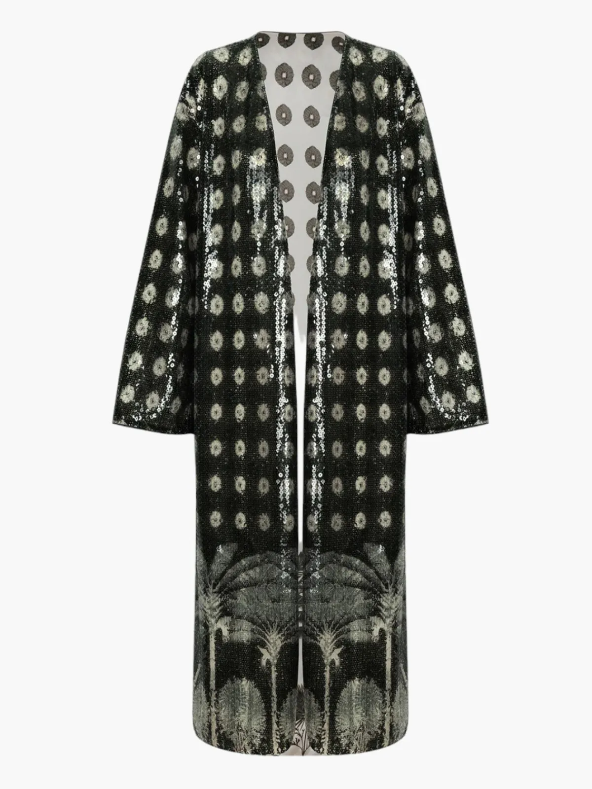 Juan de Dios Tintindeo Sequins Midi Coat