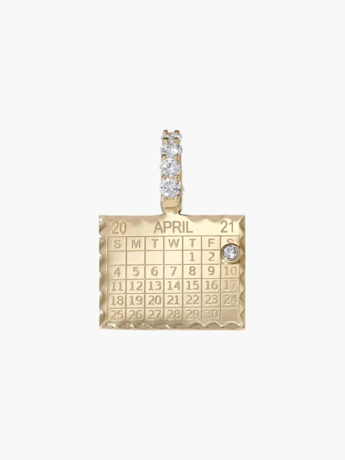 Zahava Single Date 1960s Calendar Charm