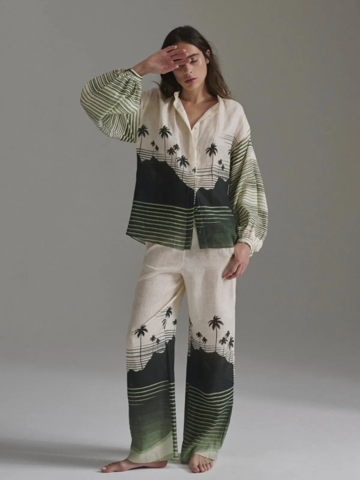 Juan de Dios San Benito Linen Pants