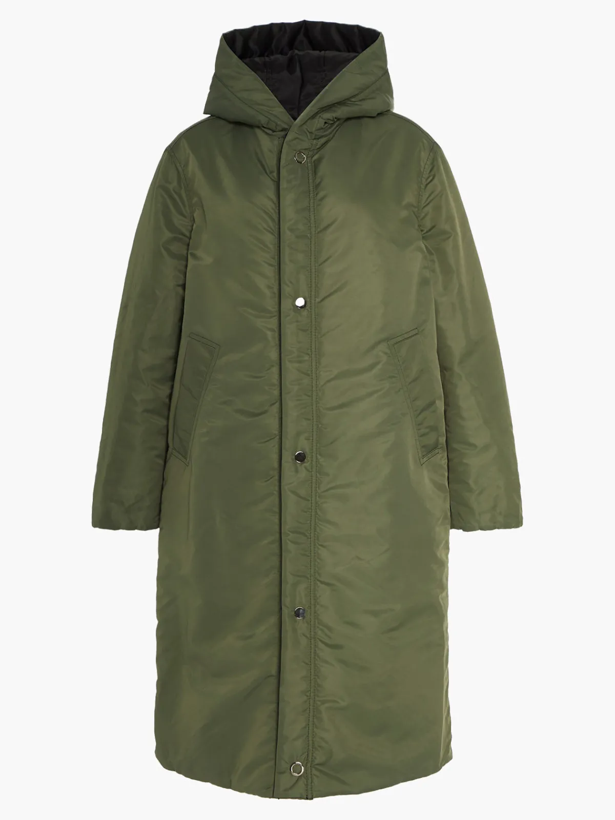 Caalo Sustainable Reversible Satin Down Coat