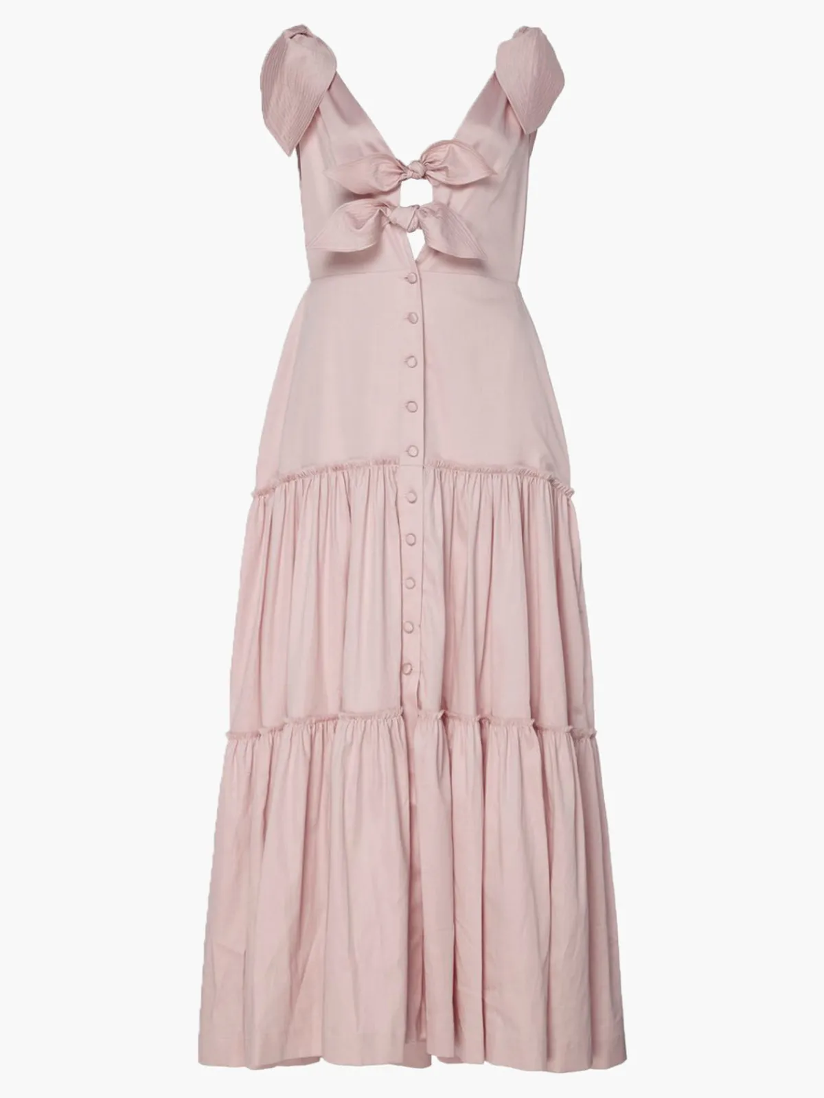 By Efrain Mogollon Capazzo Tiered Ankle Dress