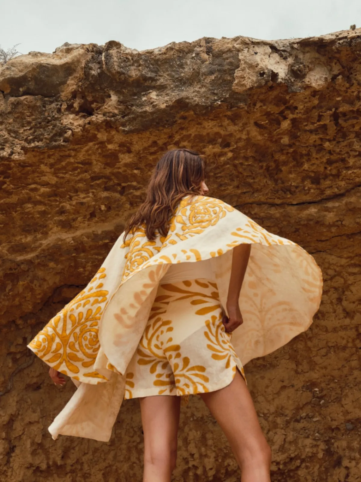 Juan de Dios Cavalo Hand Embroidered Linen Poncho