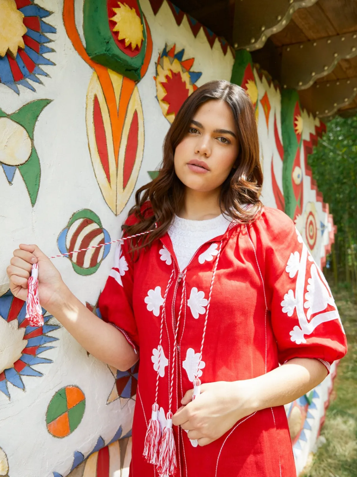 Larkin Lane Matisse Embroidered Ukrainian Dress