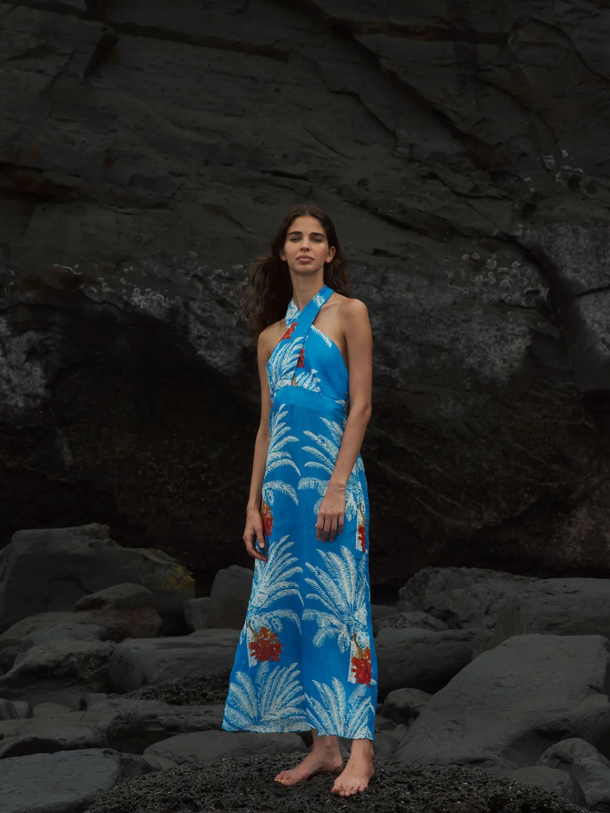 Juan de Dios Costa Del Sol Linen Maxi Dress