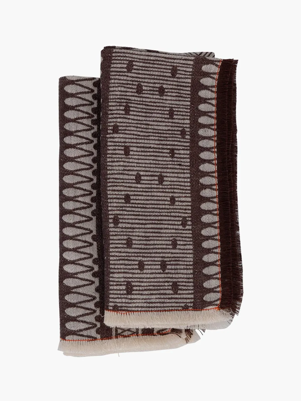 Moye Linen Damask Cesta Set of 2 Linen Napkins