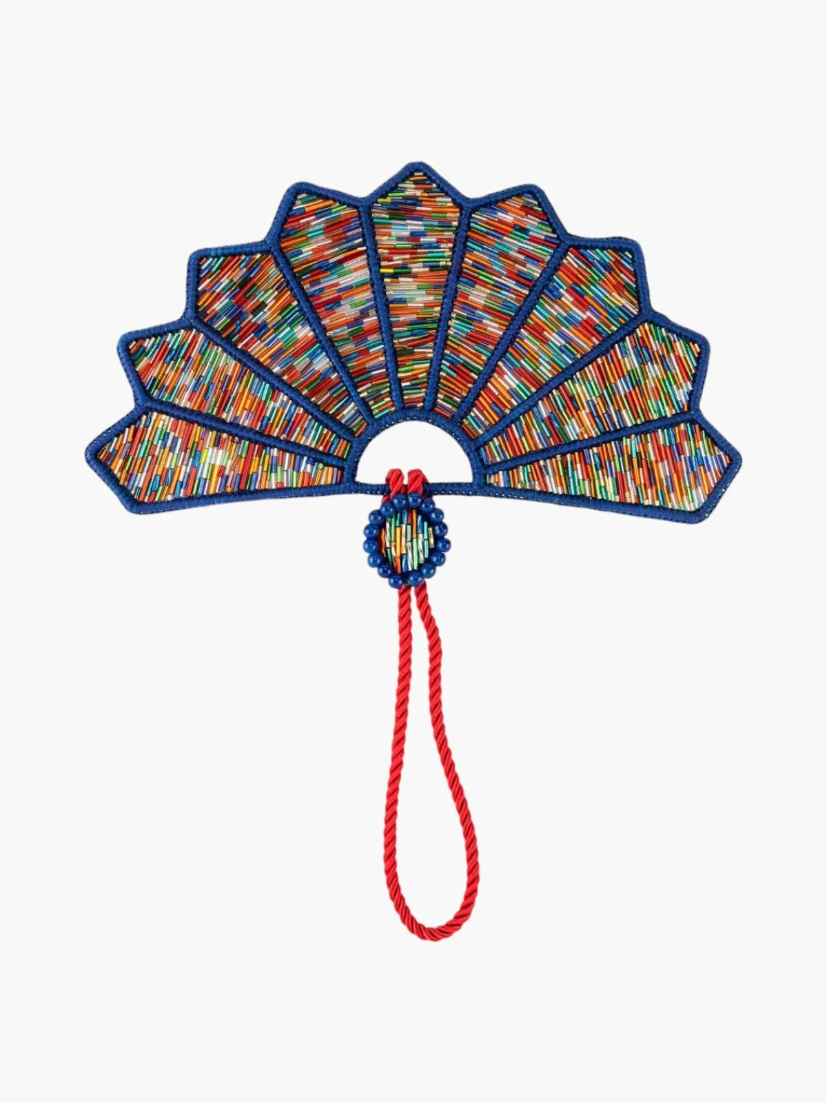 Magnetic Midnight Multicolor Bugle Beads Fan