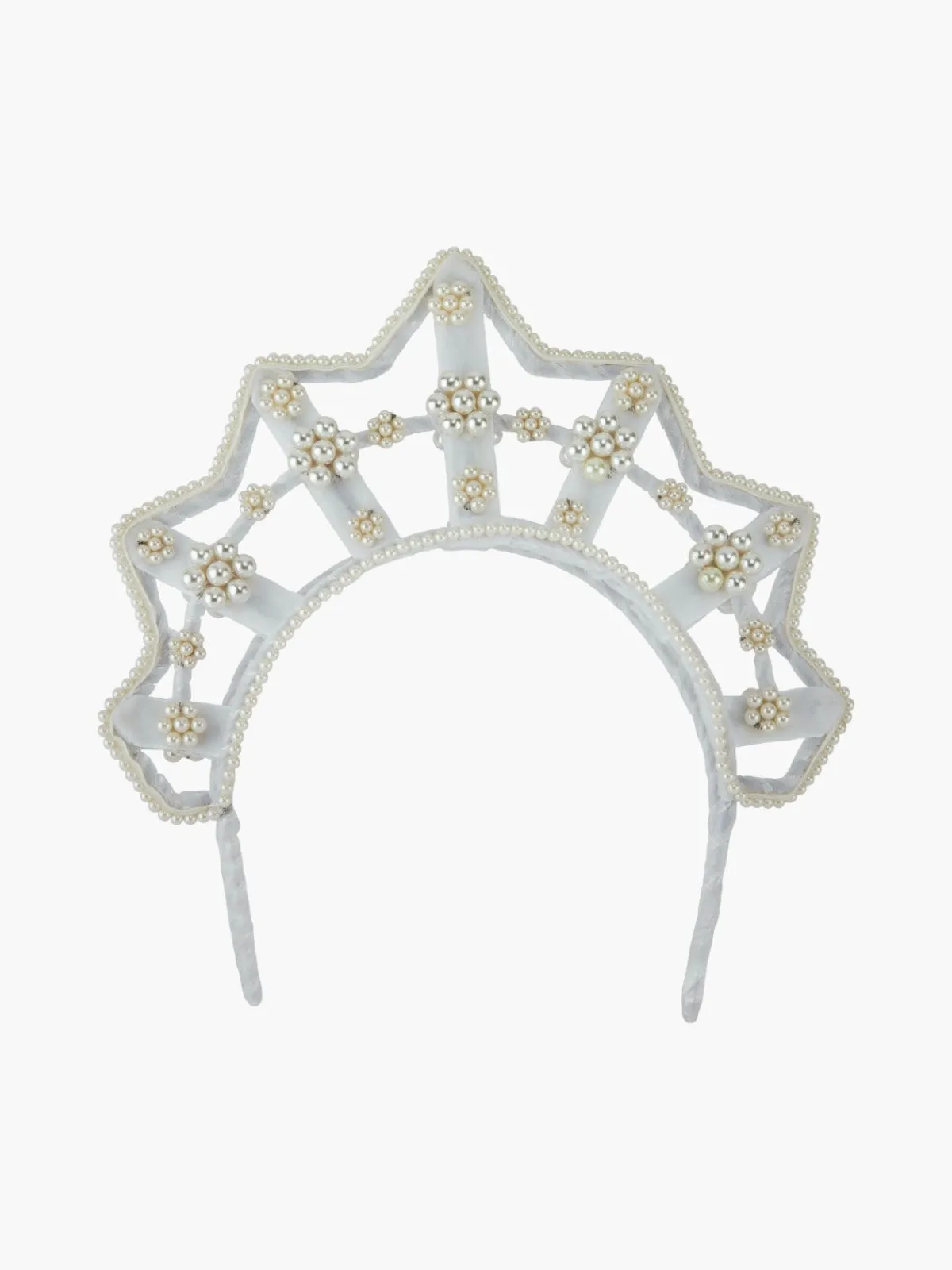 Magnetic Midnight Star Shaped Pearl Velvet Headpiece