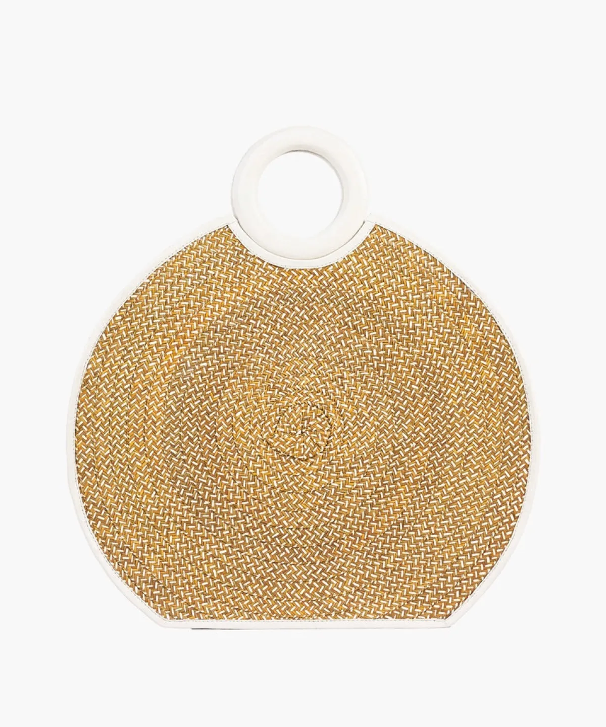 Adriana Castro Zenu Large Handbag in Leather and Cana Flecha