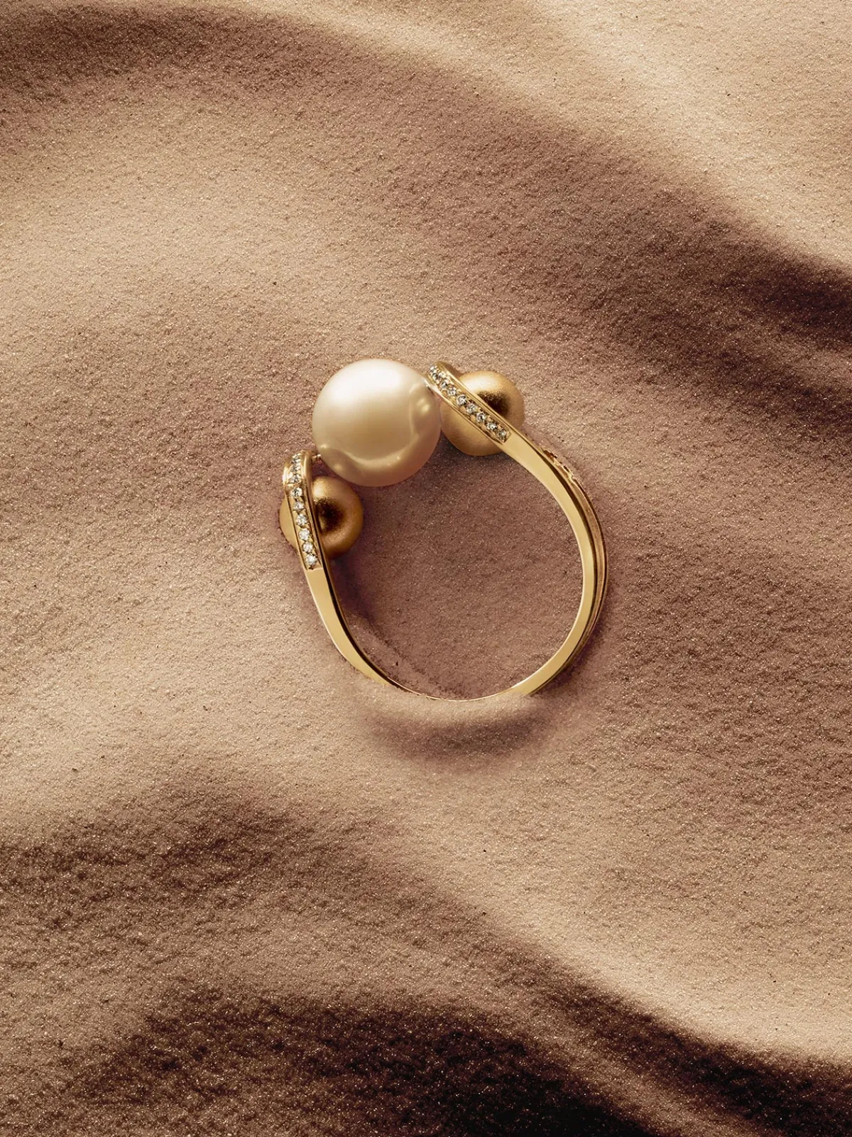 TEJEN Boule D'Or Double Lariat Ring