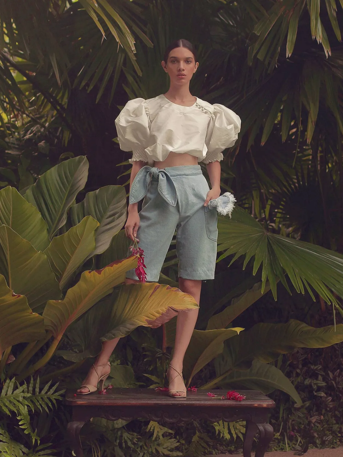 By Efrain Mogollon Mercedes Cropped Top