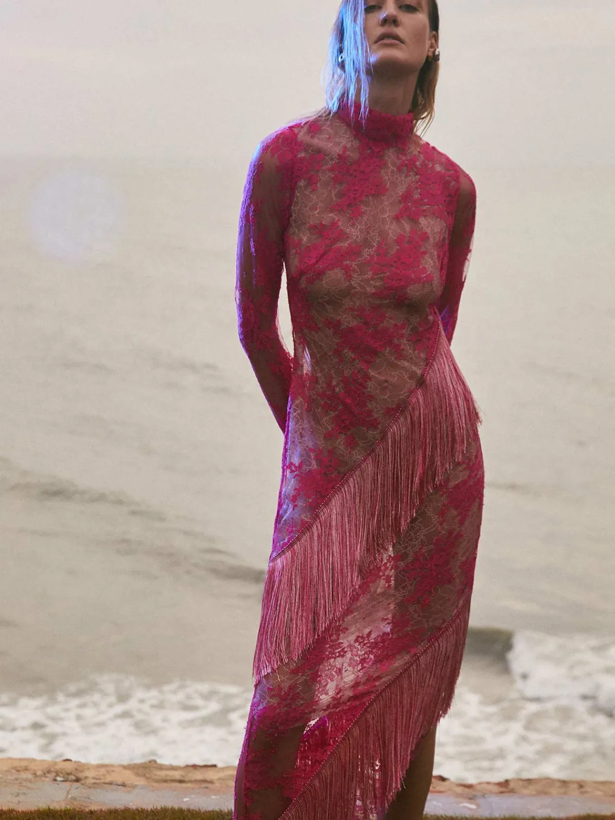 Francesca Miranda Bolero Lace Dress