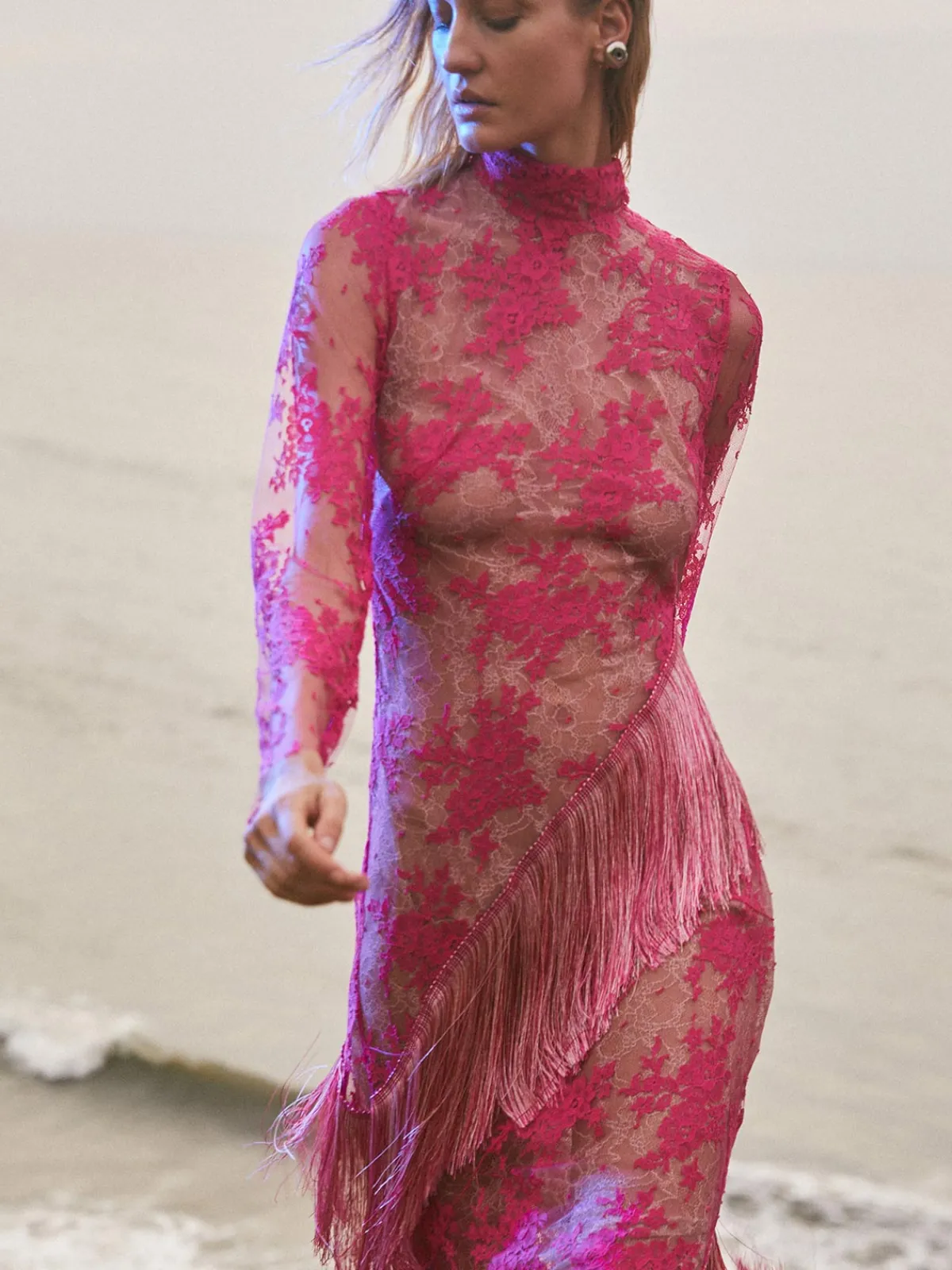 Francesca Miranda Bolero Lace Dress