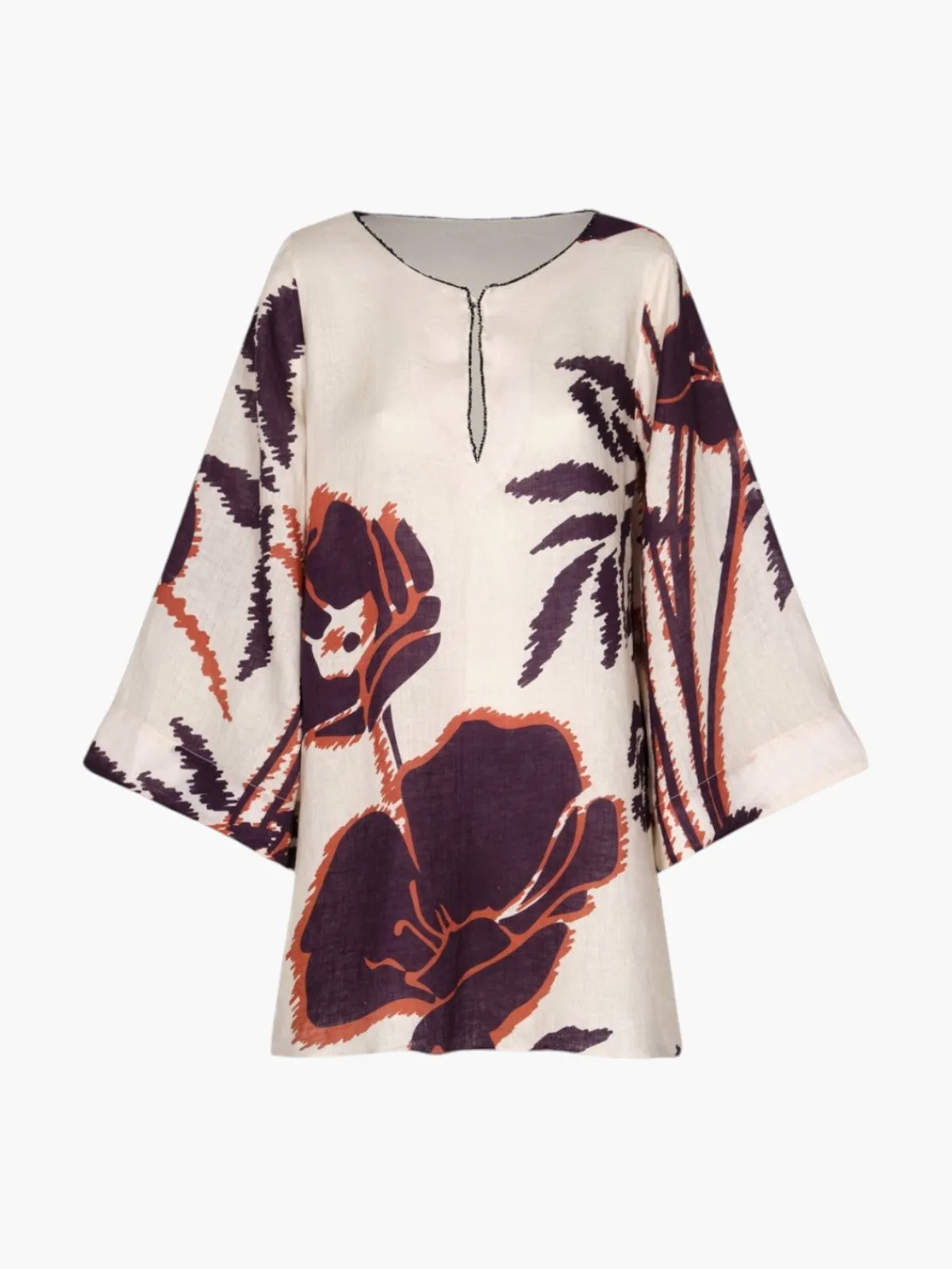 Juan de Dios Nazare Linen Mini Tunic Dress