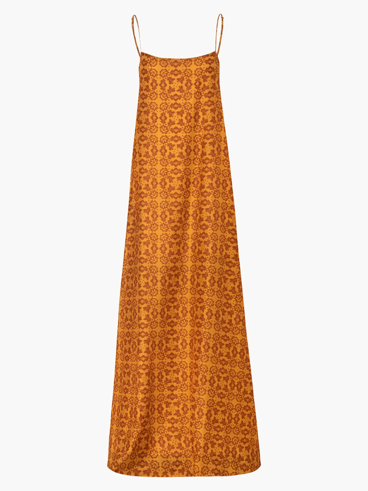 Juan de Dios Copa del Sol Cotton-Silk Maxi Dress