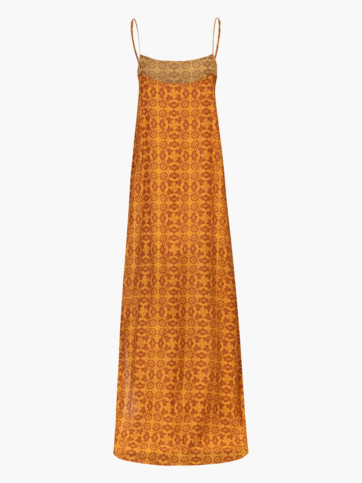 Juan de Dios Copa del Sol Cotton-Silk Maxi Dress