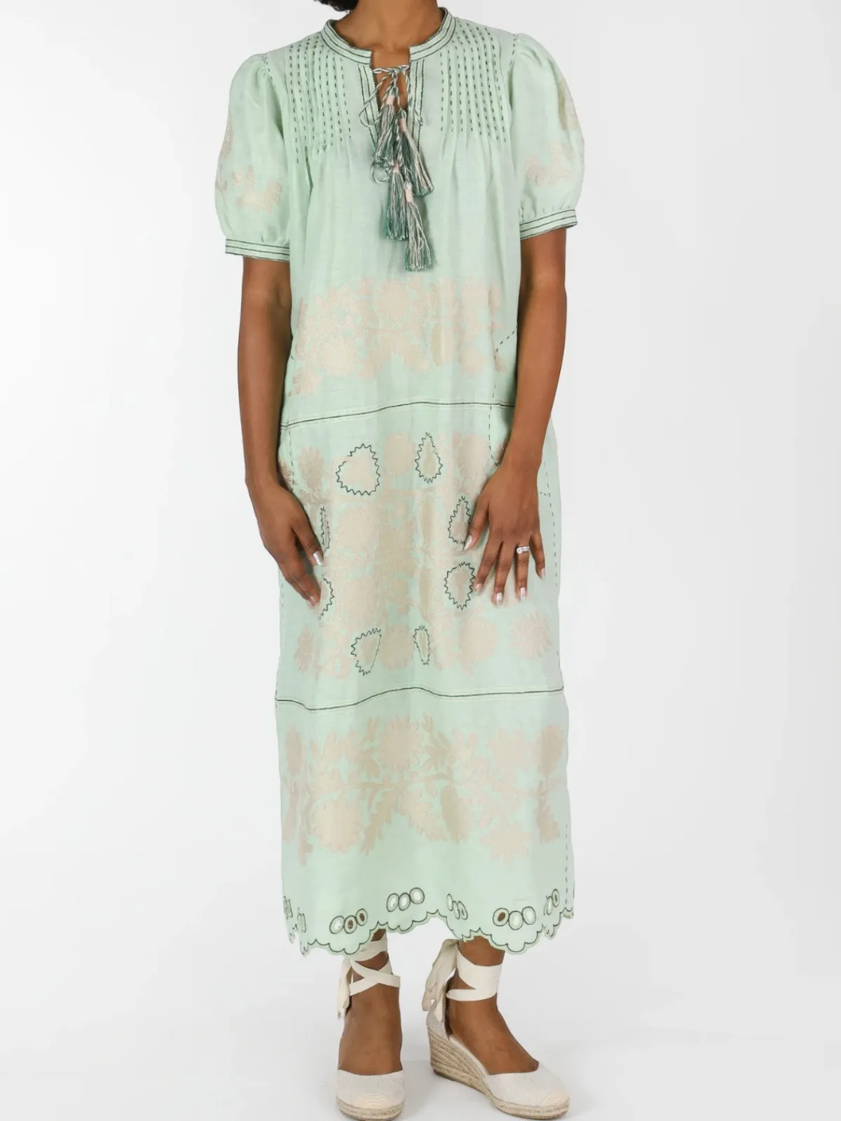 Larkin Lane Natalia Ukrainian Embroidered Dress