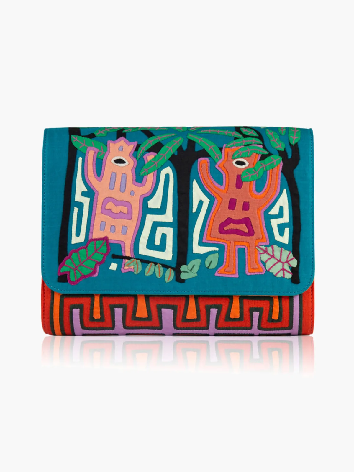 Mola Sasa Dule Madsered Kuna Clutch