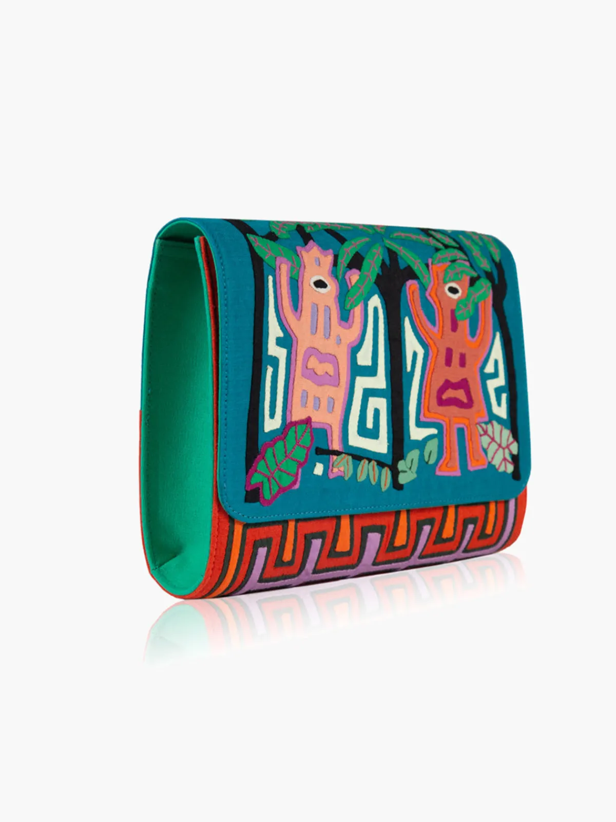 Mola Sasa Dule Madsered Kuna Clutch