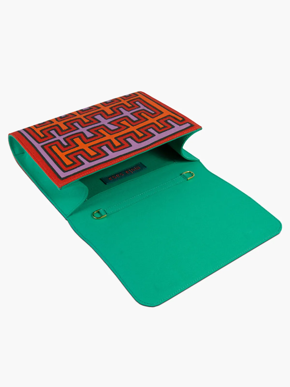 Mola Sasa Dule Madsered Kuna Clutch