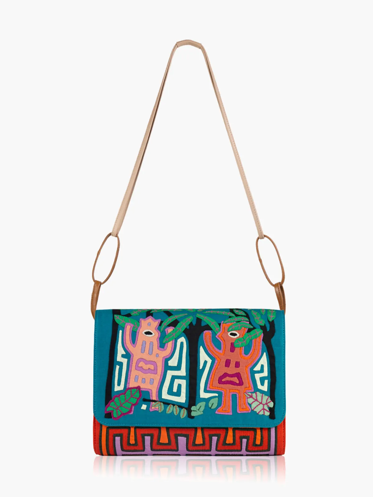 Mola Sasa Dule Madsered Kuna Clutch