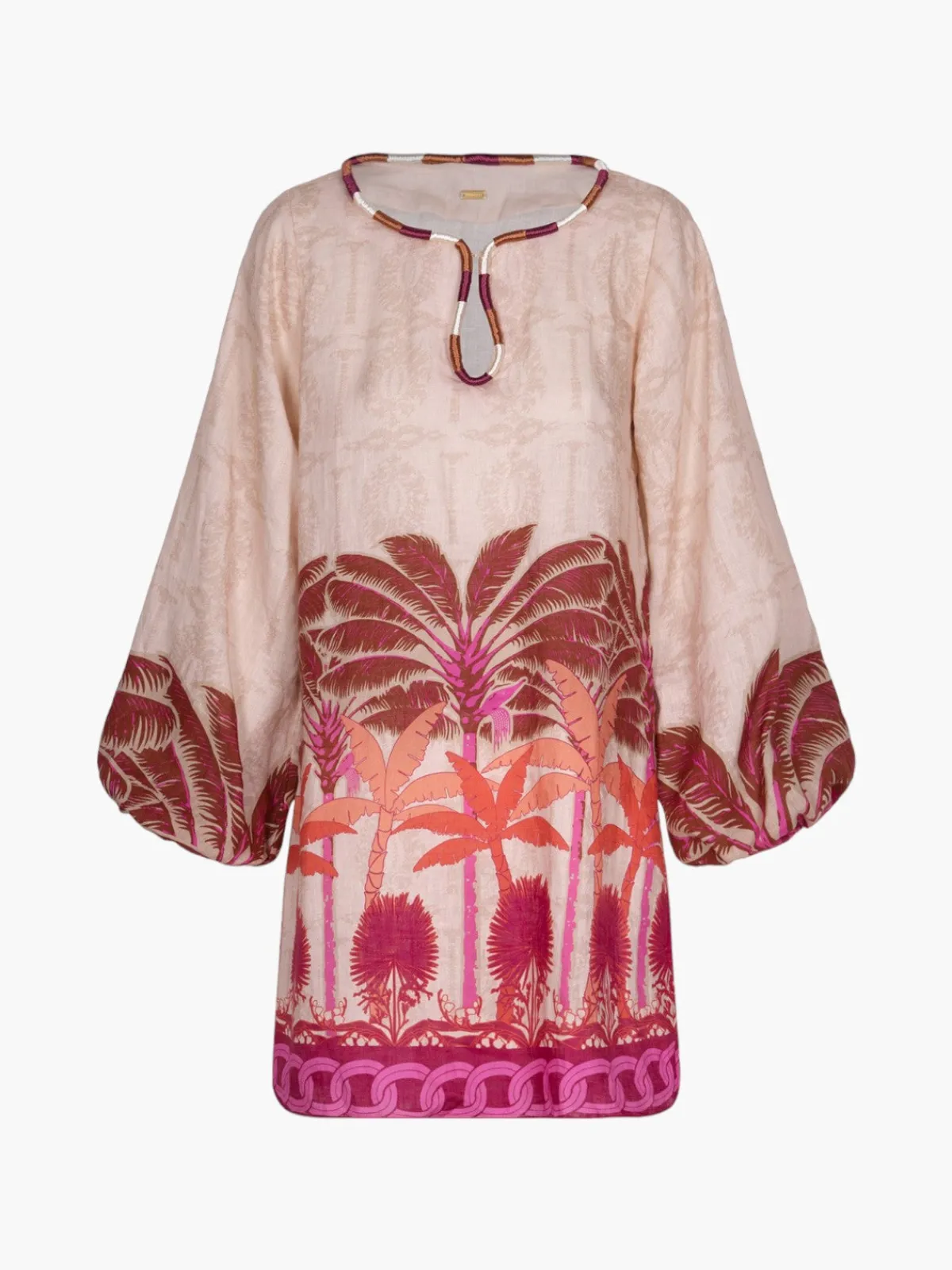 Juan de Dios San Marco Linen Mini Dress