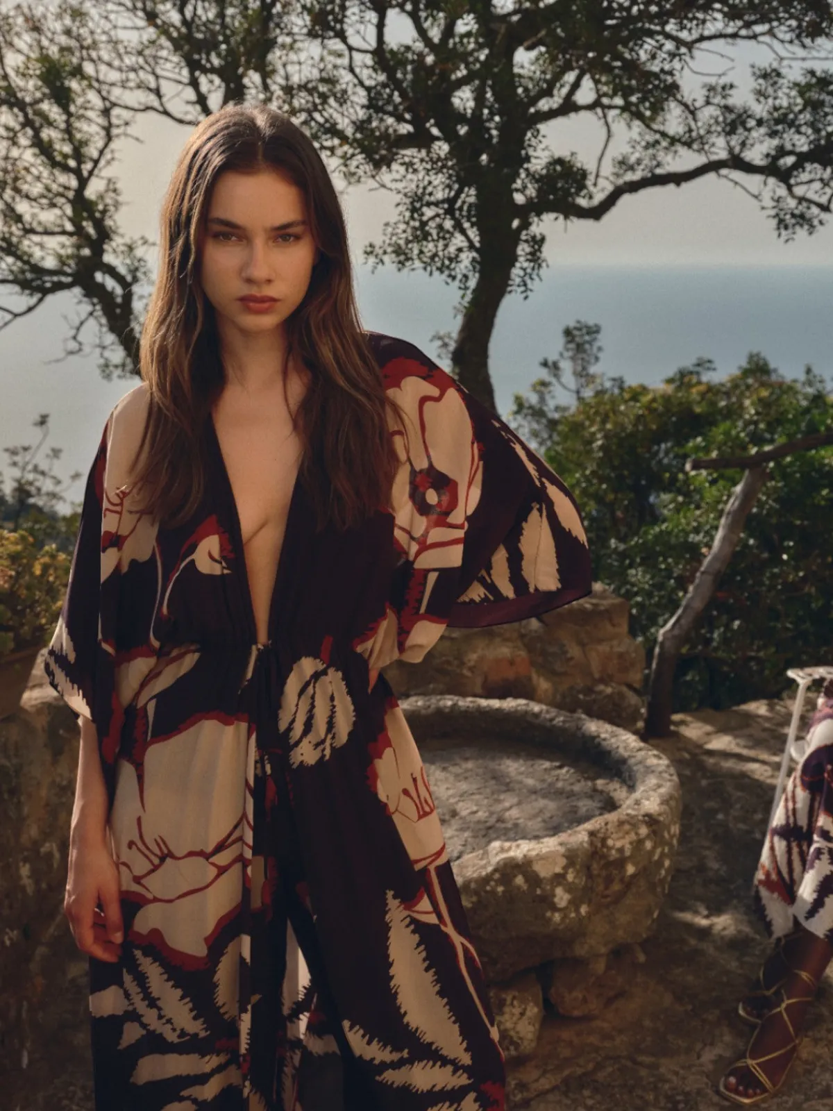 Juan de Dios San Cipriano Crepe Chine Tunic