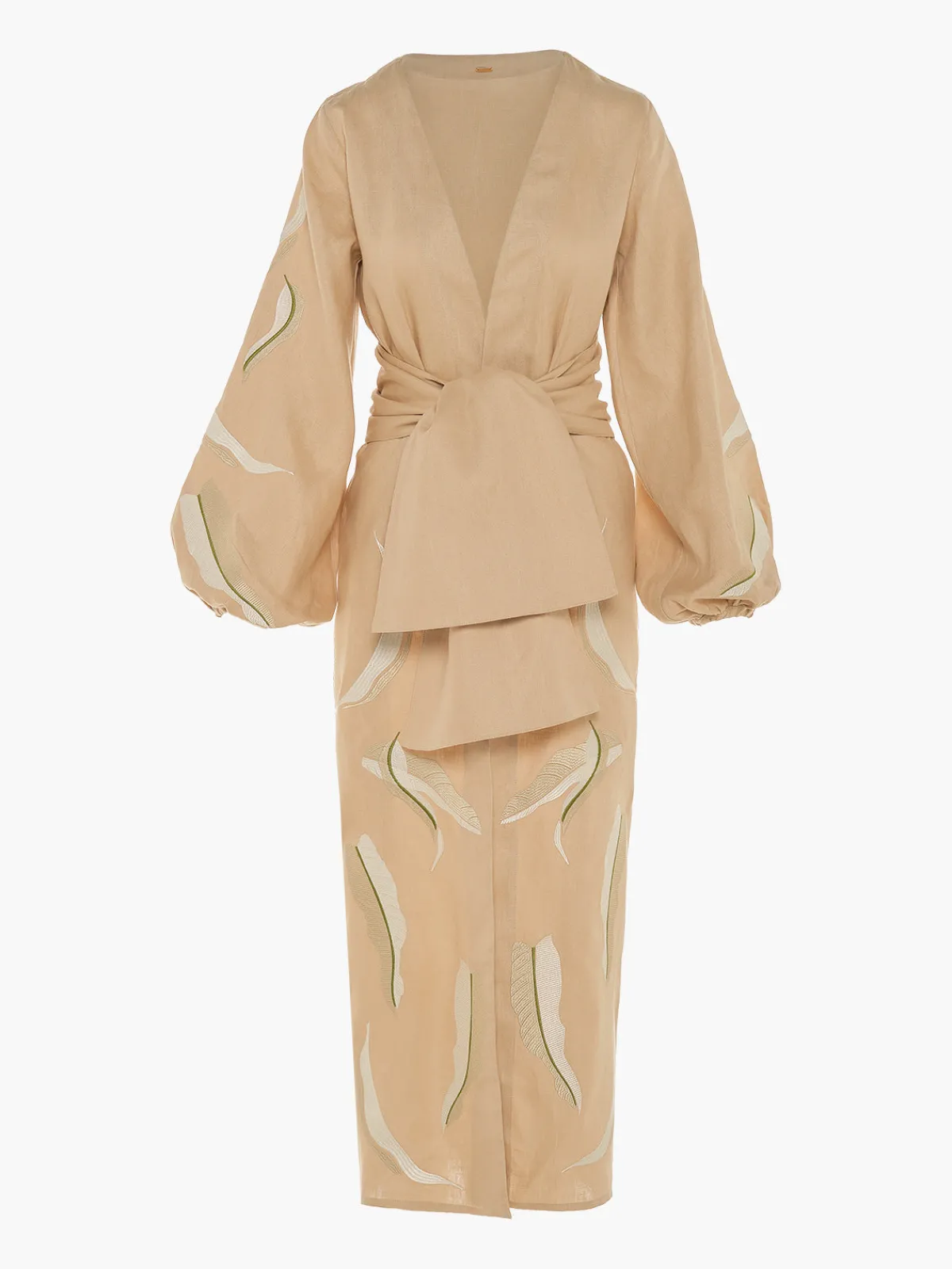 Juan de Dios Hojarasca Linen Dress