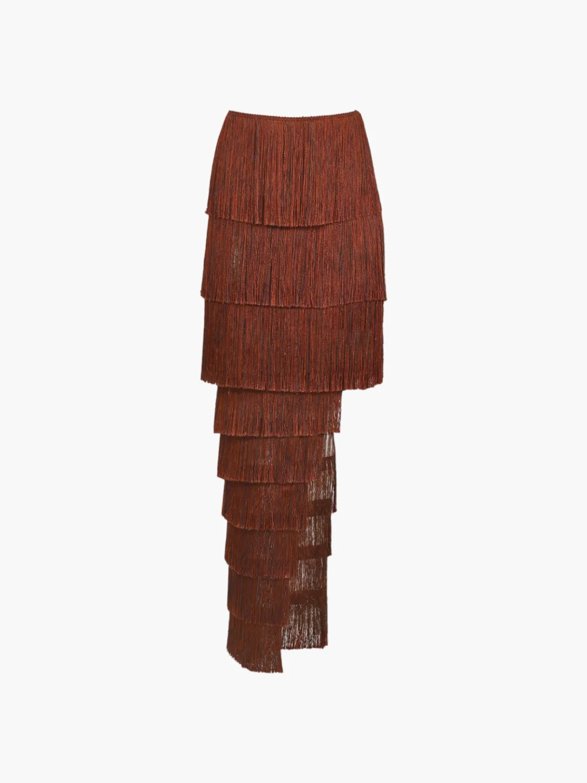 Francesca Miranda Mocca Fringe Skirt