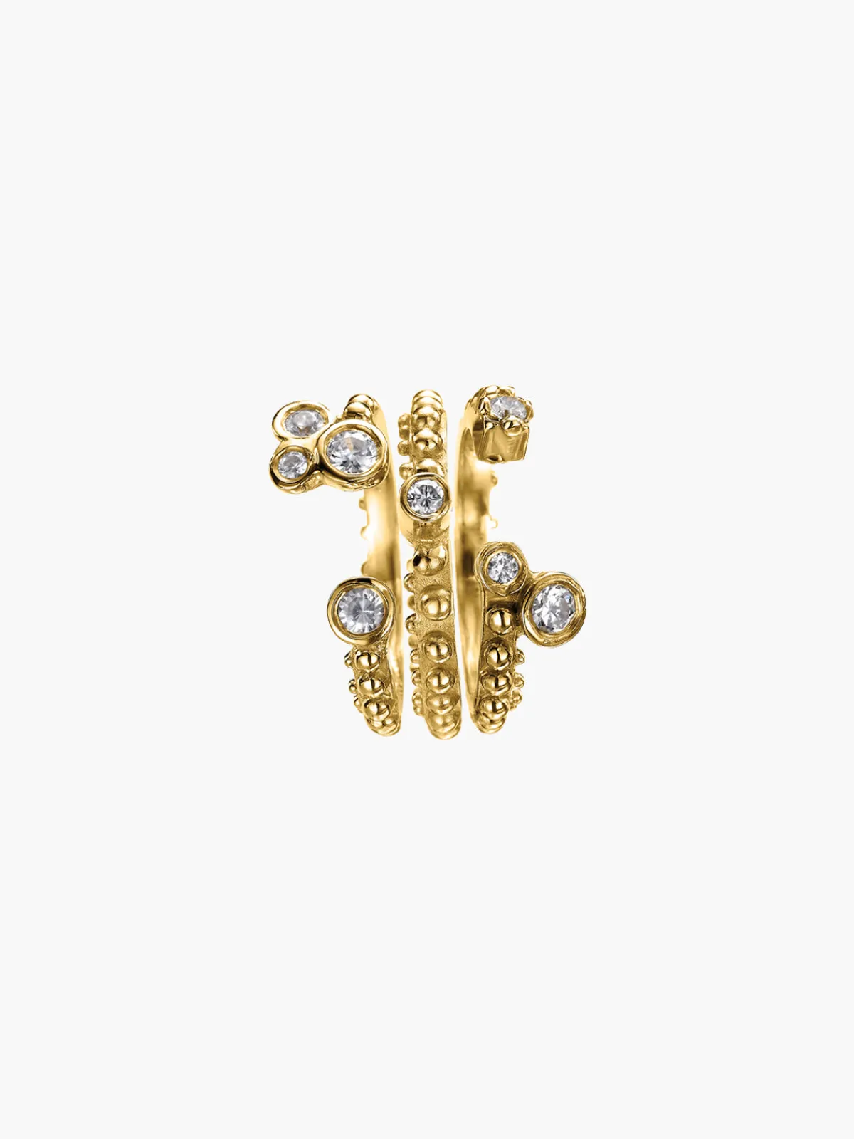 Delphine Leymarie Boheme Lea + Crowns Diamond Rings Set