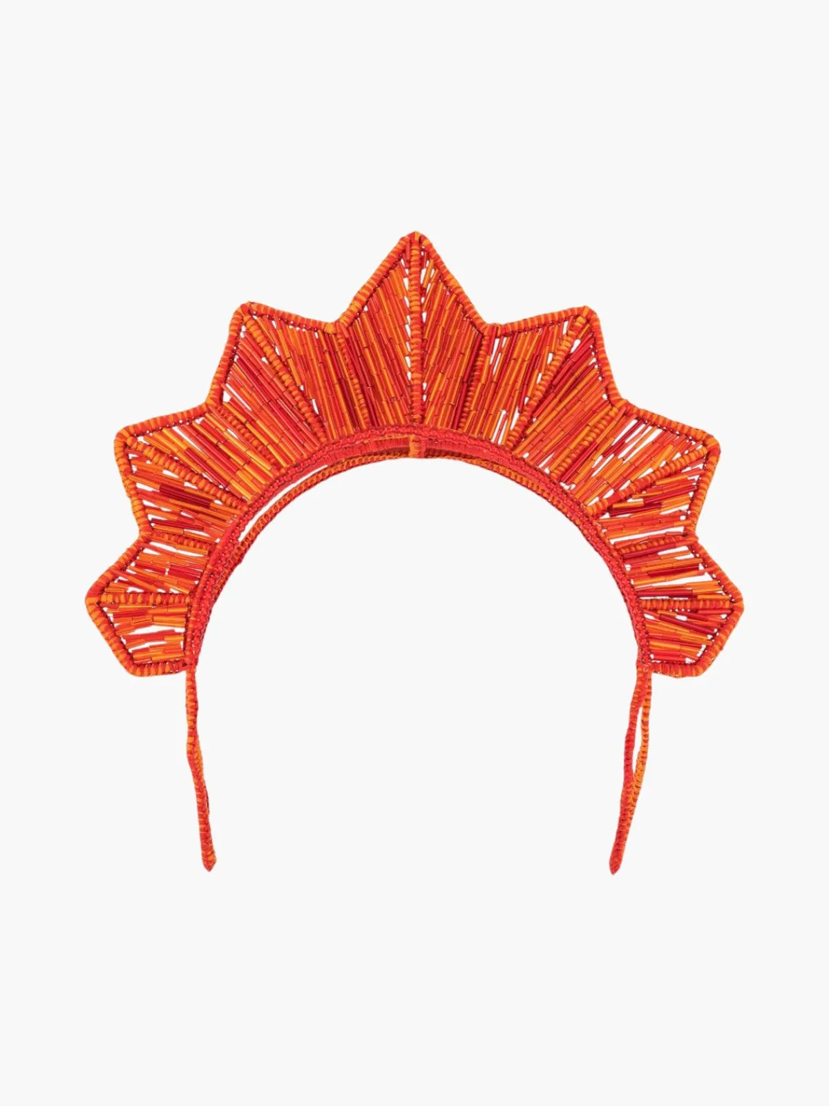 Magnetic Midnight Sunset Bugle Bead Headpiece