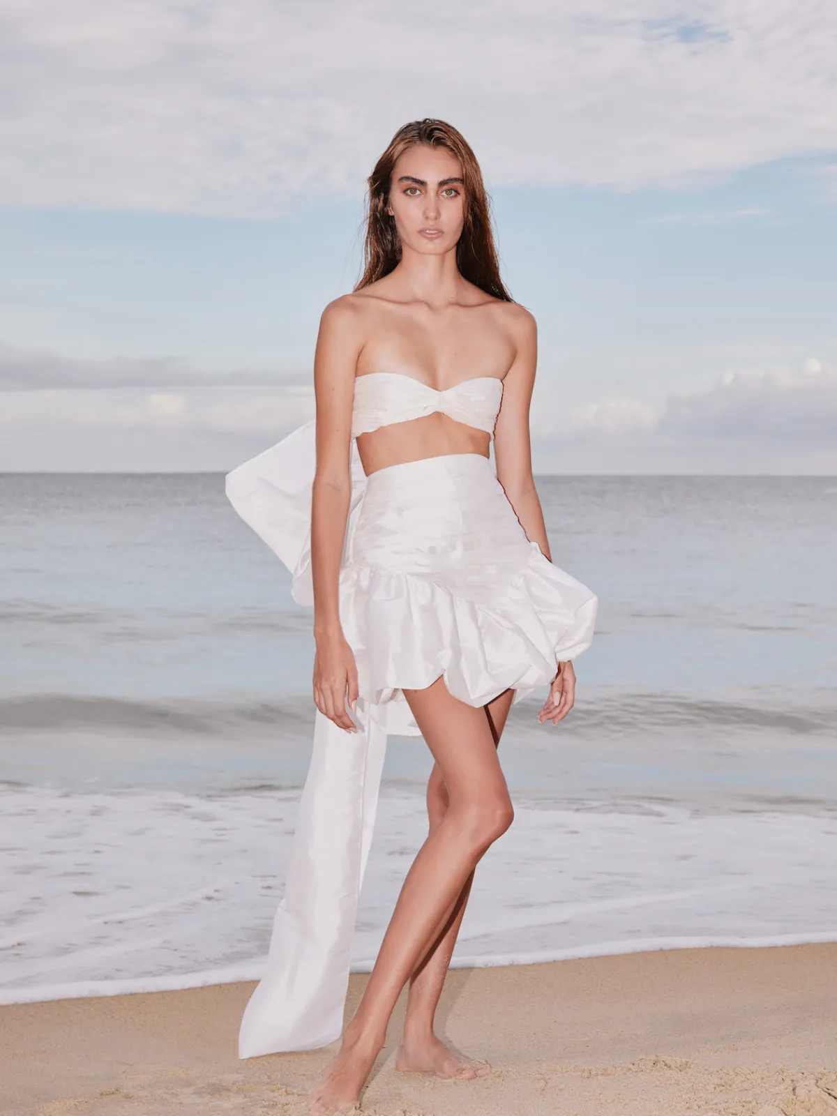 By Efrain Mogollon Ola Taffeta Skirt