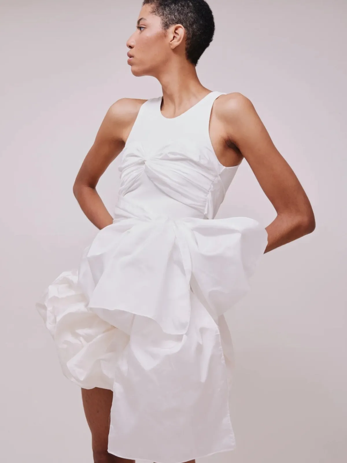 By Efrain Mogollon Ola Taffeta Skirt