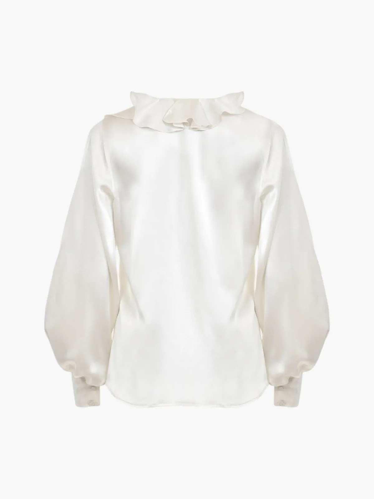 Francesca Miranda Elena Ruffle 100% Silk Top