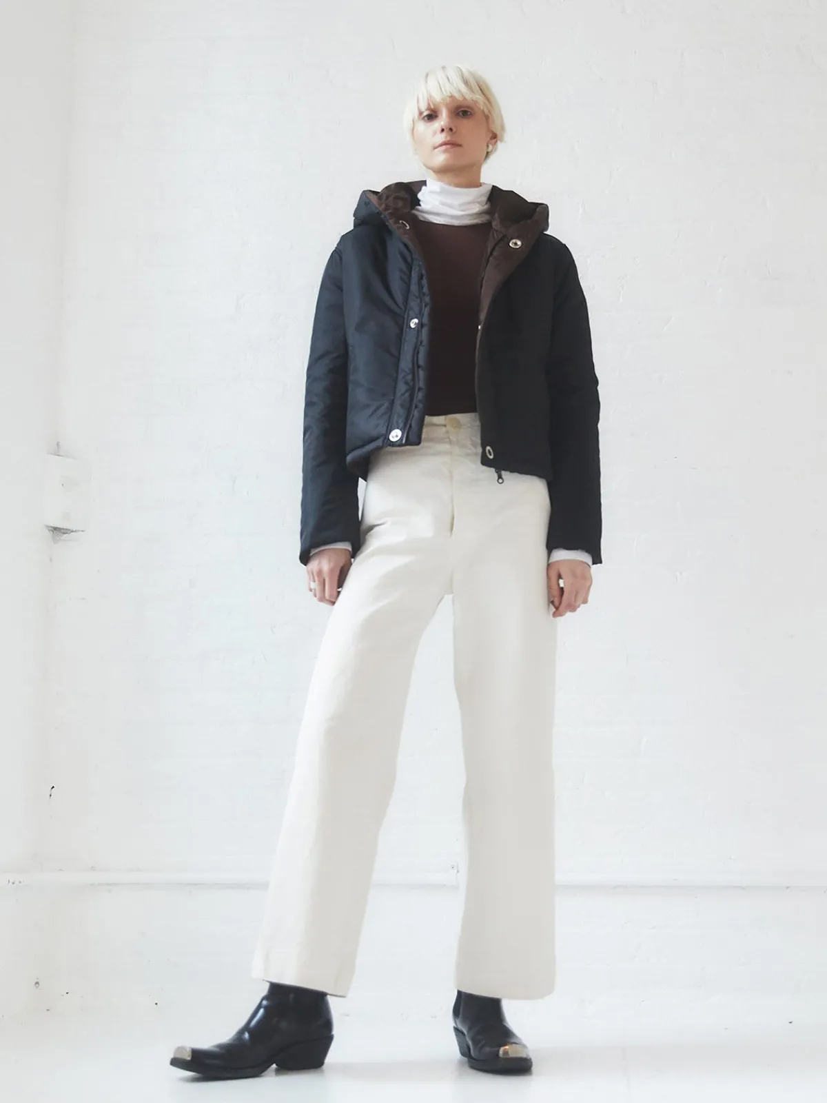 Caalo Reversible Sustainable Down Short Coat