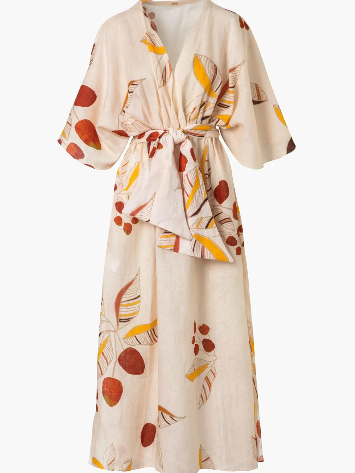 Juan de Dios San Bernardo Linen Maxi Dress