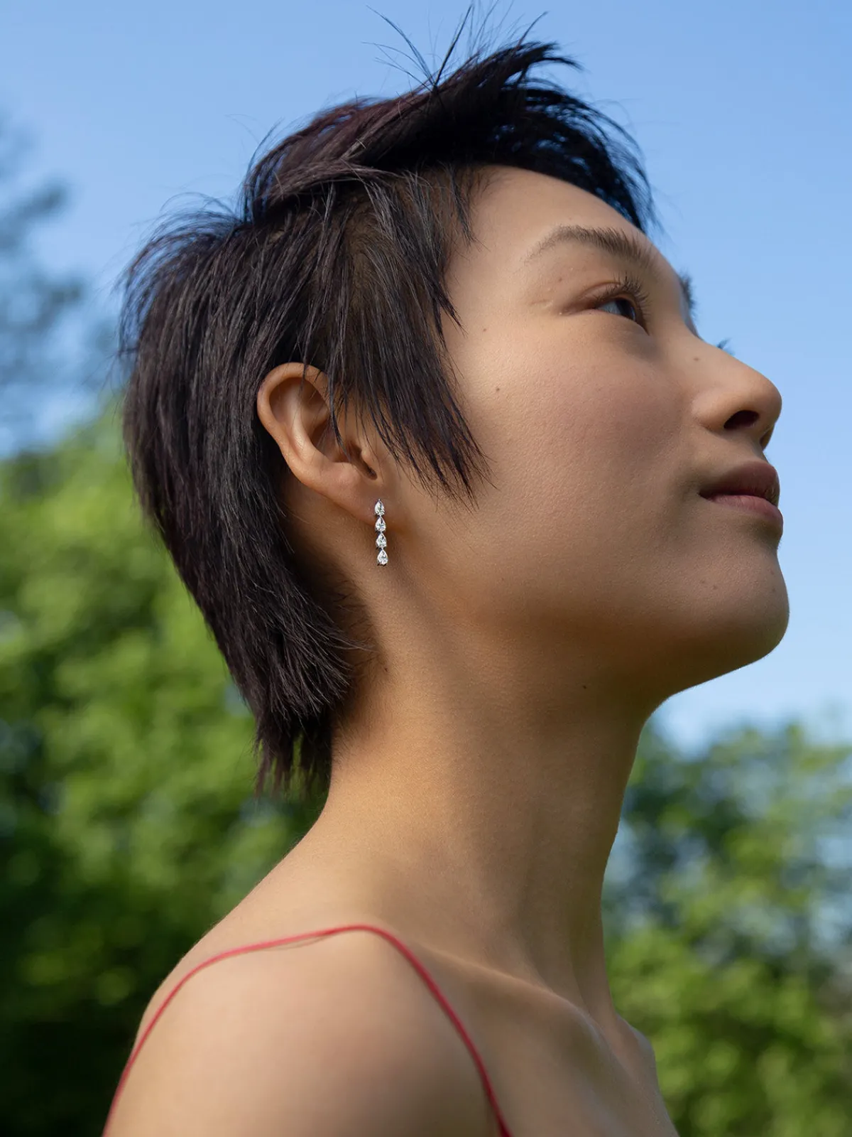 Or u0026 Elle Ile Column Petite Earrings