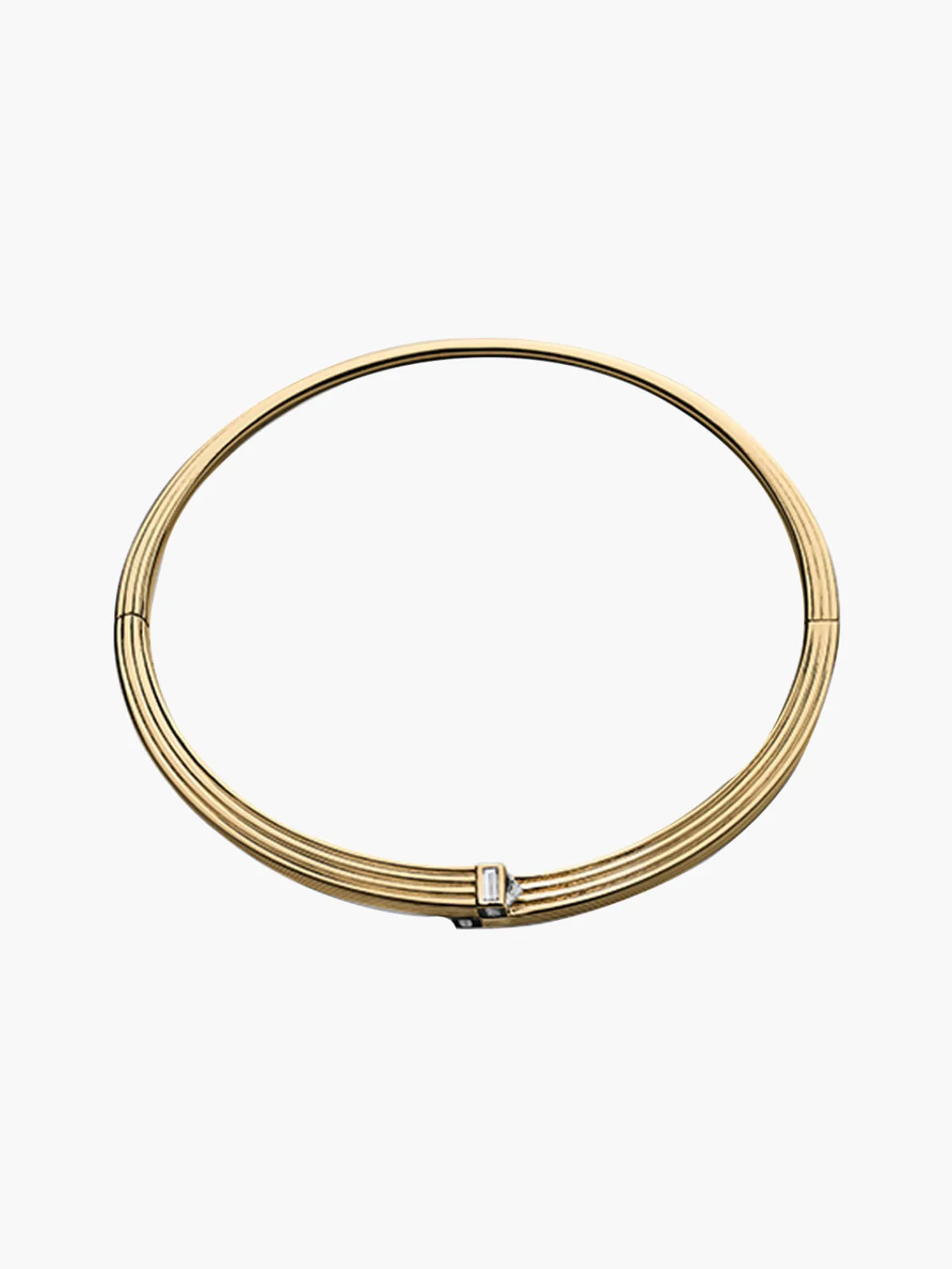 TEJEN Fluted Capstone Double Wrap Bangle