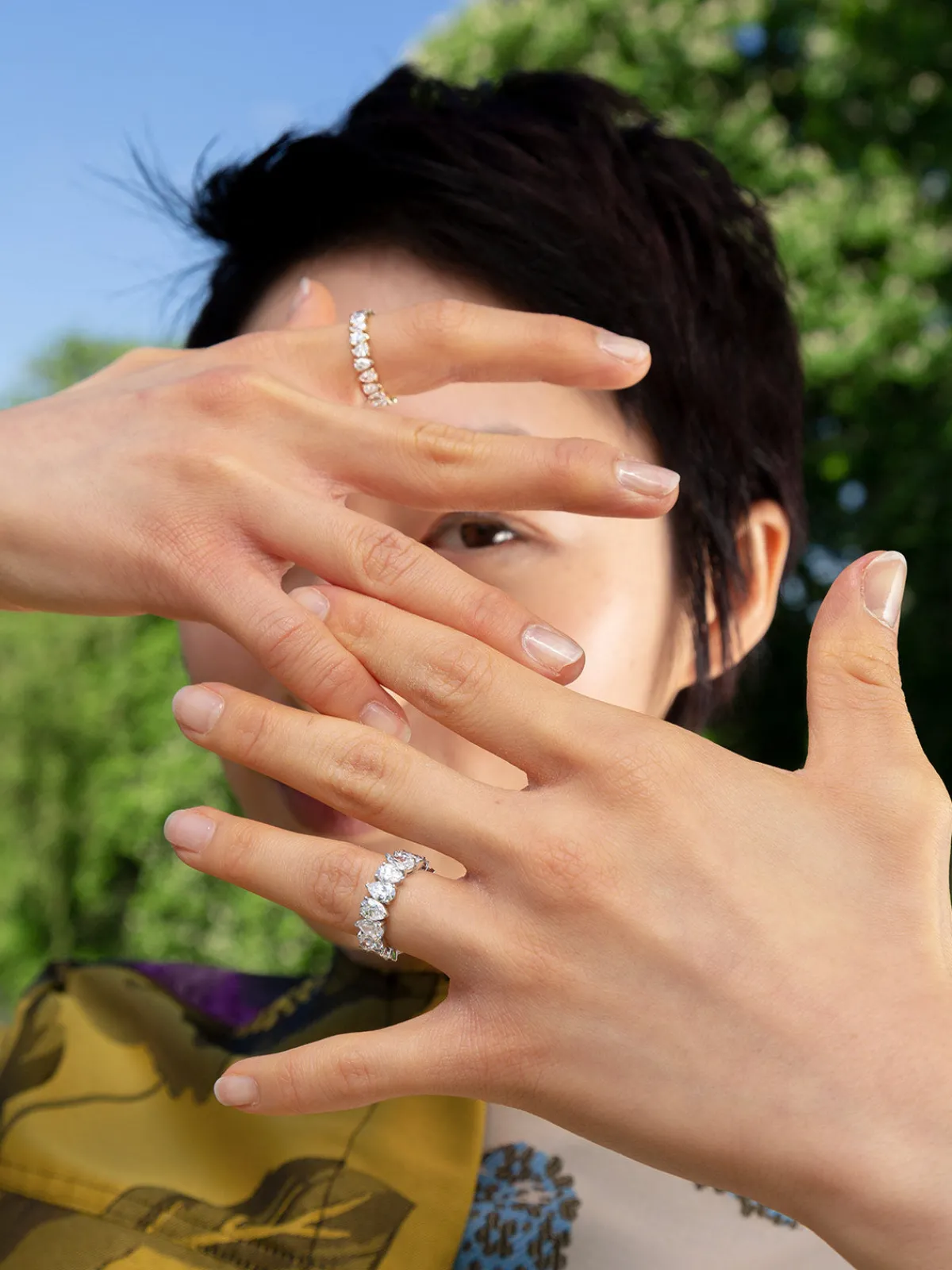 Or u0026 Elle San Cesse Pear Eternity Ring