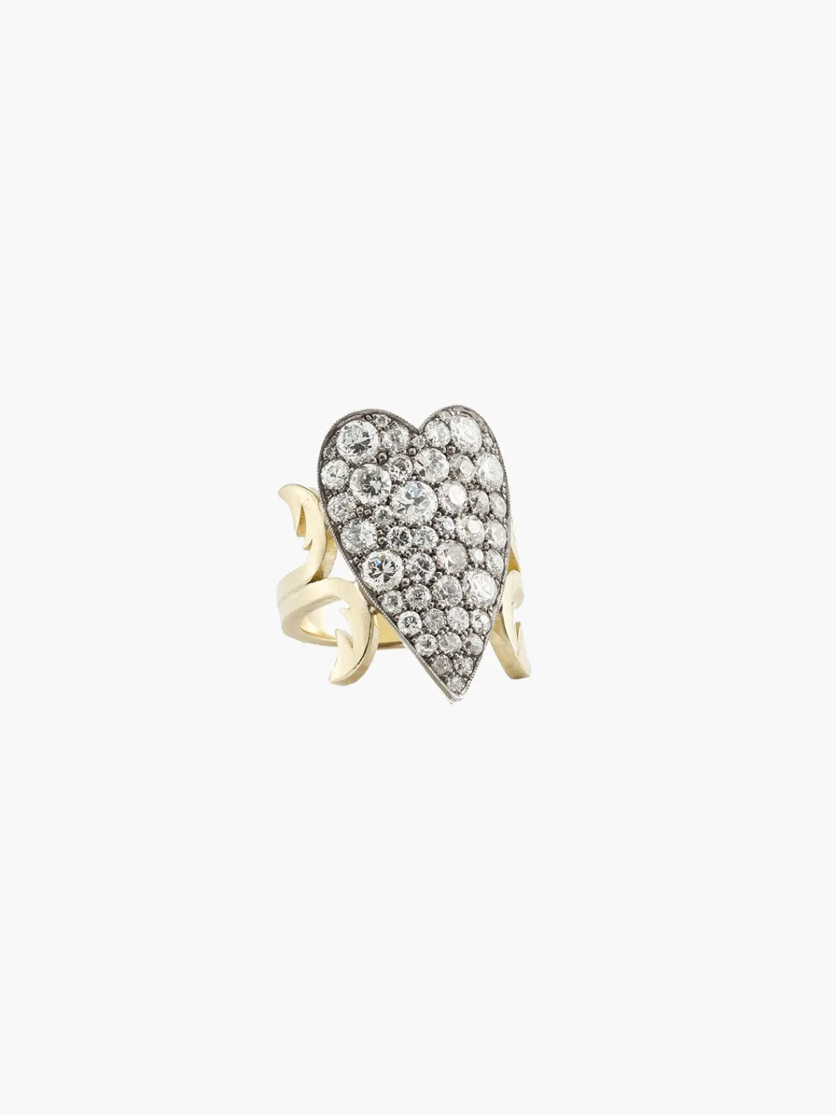 Sylva u0026 Cie Ten Table Diamond Heart Ring